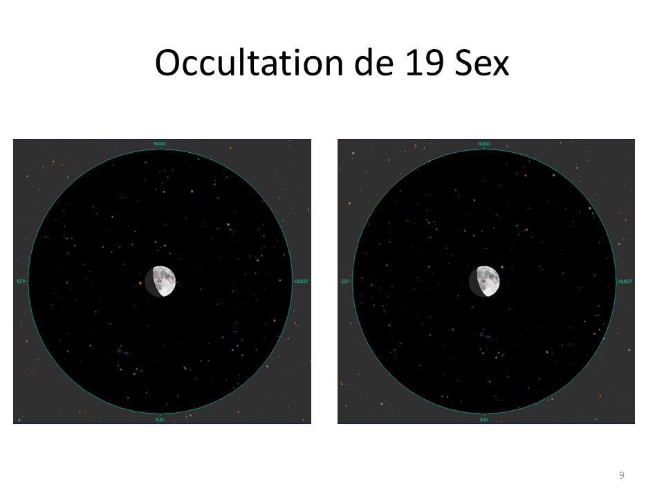 Occultation de 19 Sex 9