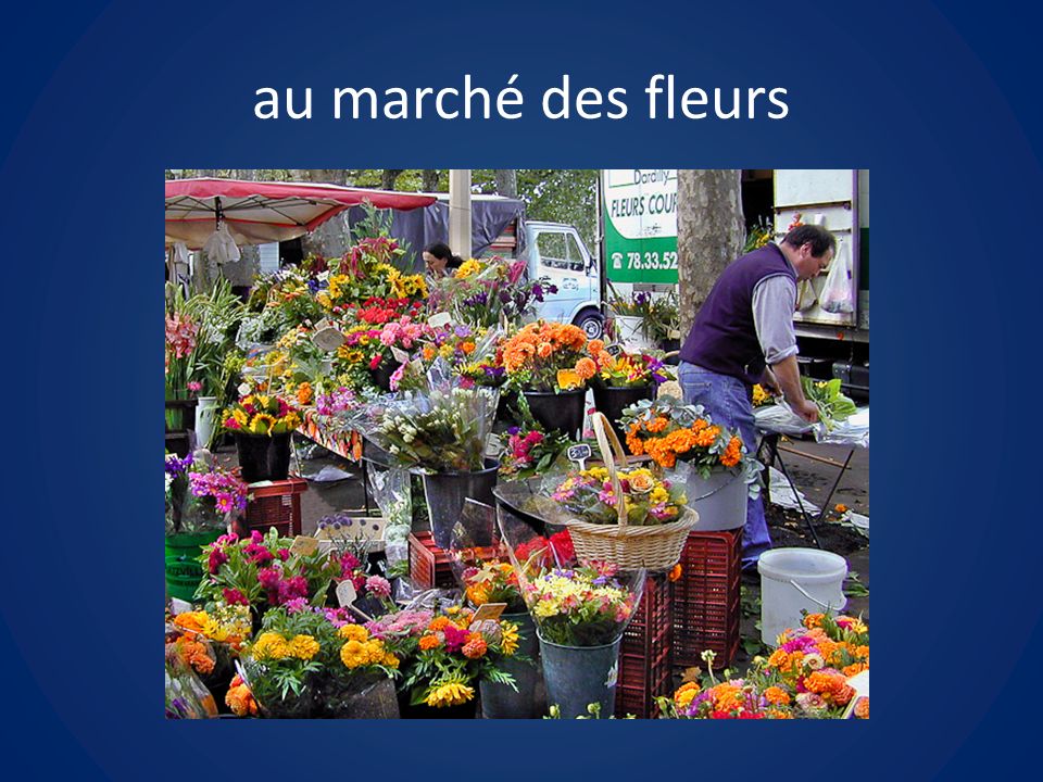 au marché des fleurs