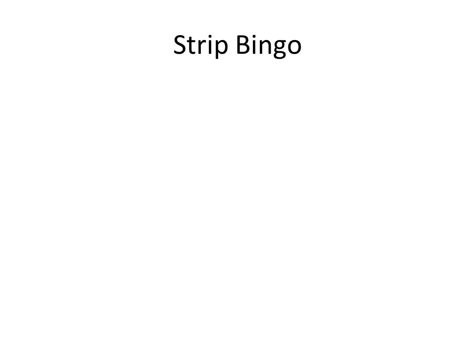 Strip Bingo