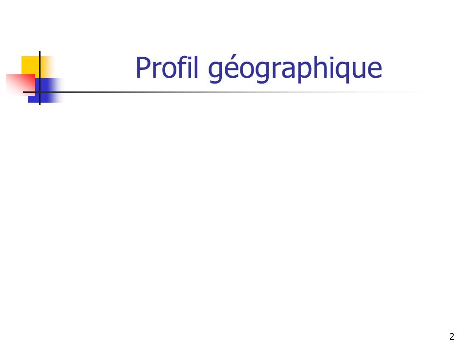 2 Profil géographique