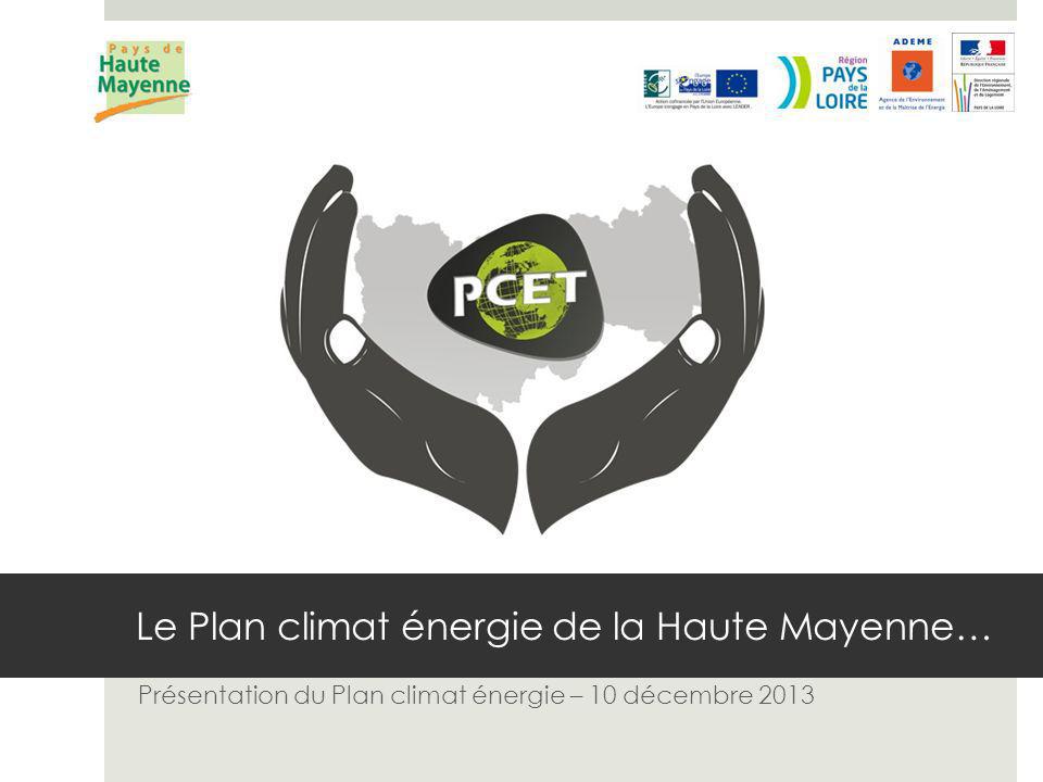 Le Plan climat énergie de la Haute Mayenne… Présentation du Plan climat énergie – 10 décembre 2013
