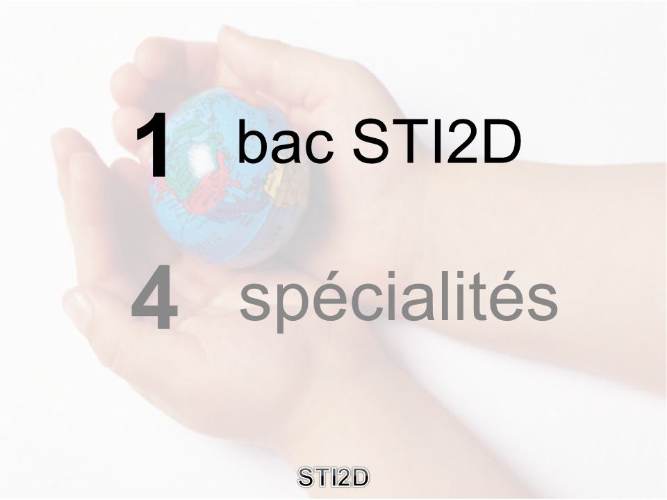 bac STI2D spécialités 1 4 STI2D