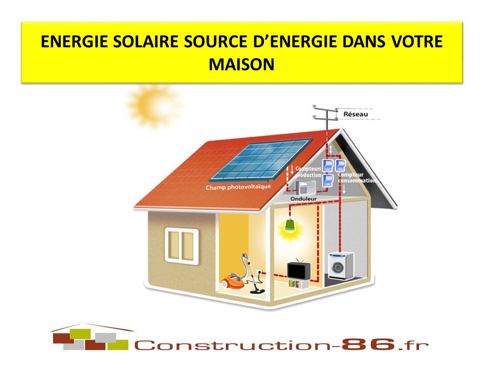 ENERGIE SOLAIRE SOURCE DENERGIE DANS VOTRE MAISON