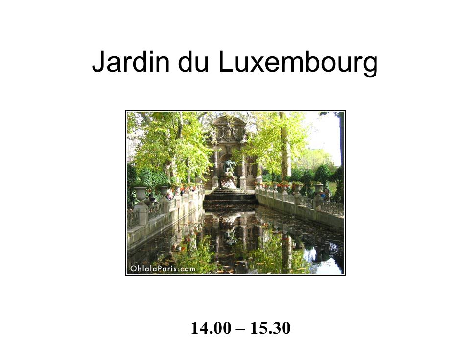 - le temps de construction: 16 années - autrefois: un prison - entouré du Jardin du Luxembourg - on a vu les images dans la bibliothèque - le siège du sénat