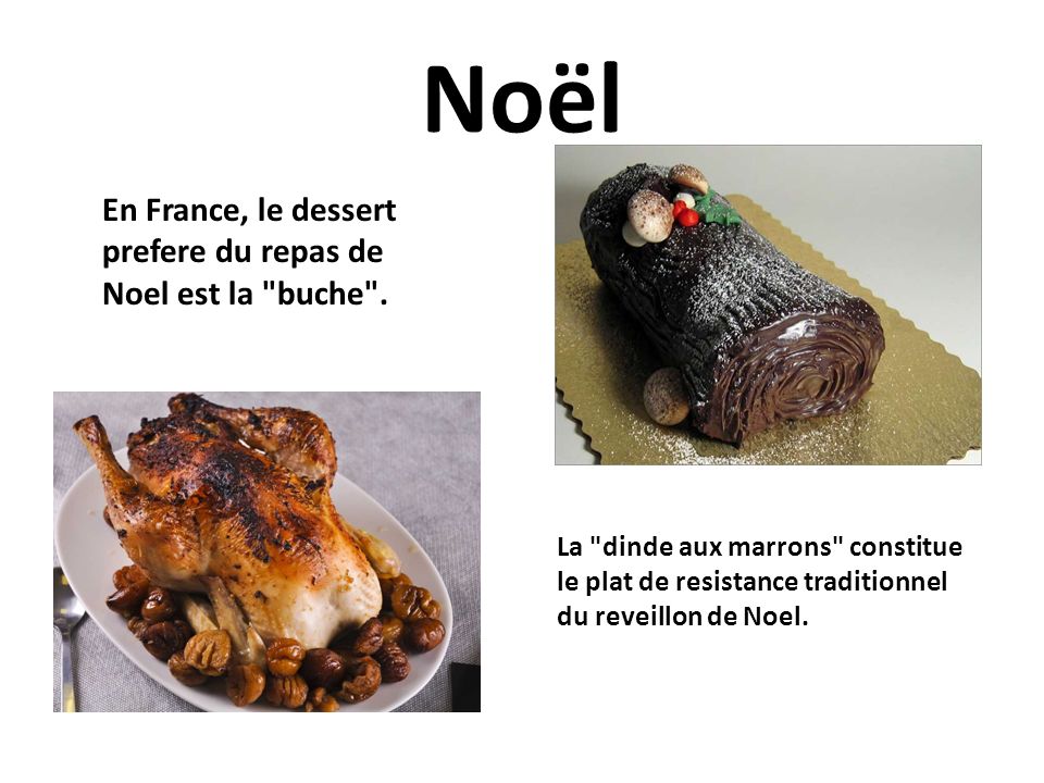 Resultado de imagen de Les repas traditionnels de Noël en France