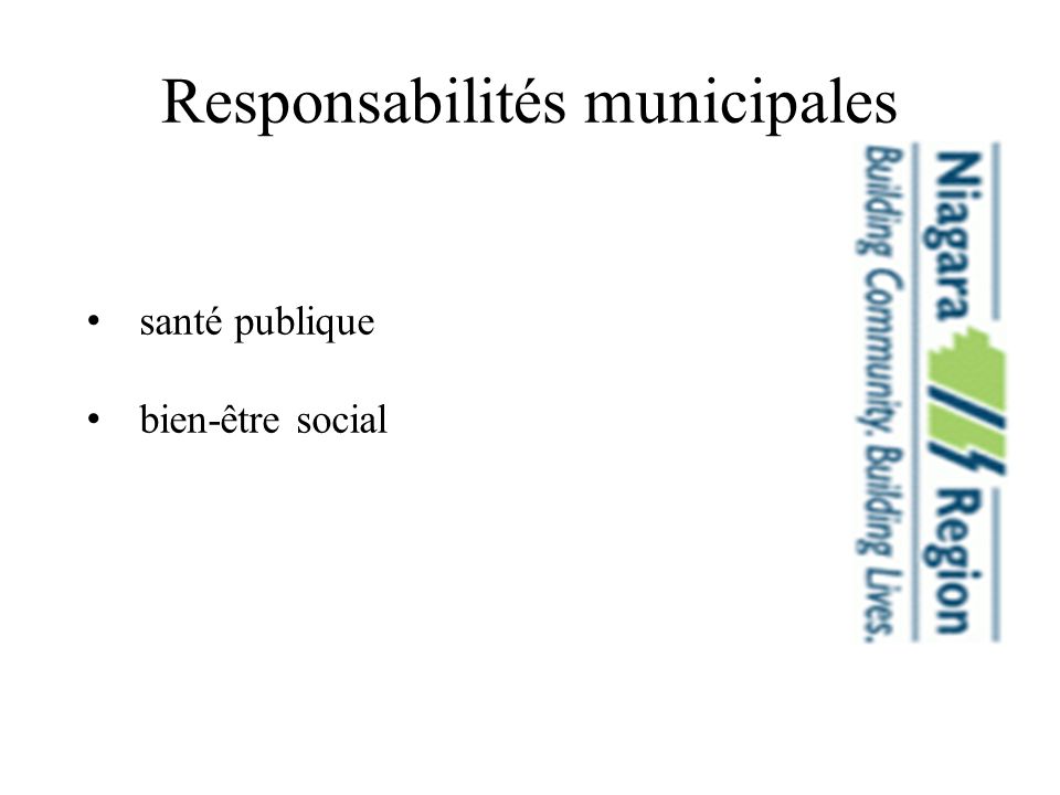 Responsabilités municipales santé publique bien-être social