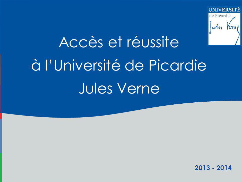 Accès et réussite à lUniversité de Picardie Jules Verne