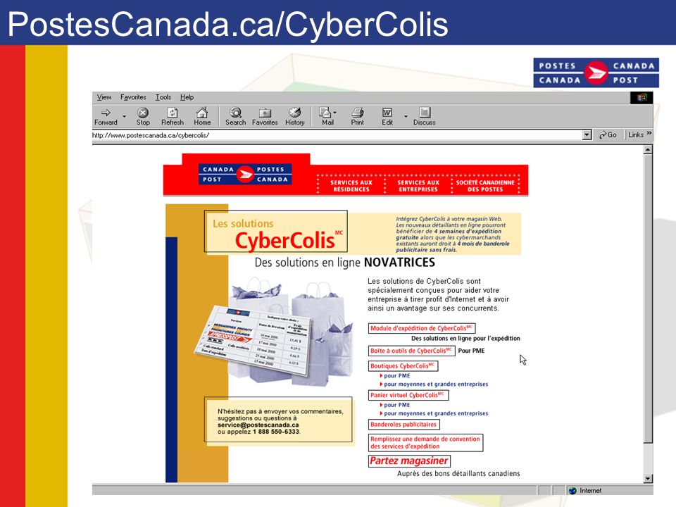 PostesCanada.ca/CyberColis