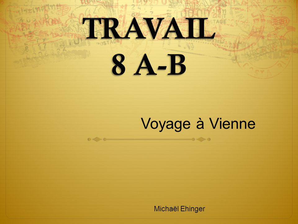 Voyage à Vienne Michaël Ehinger