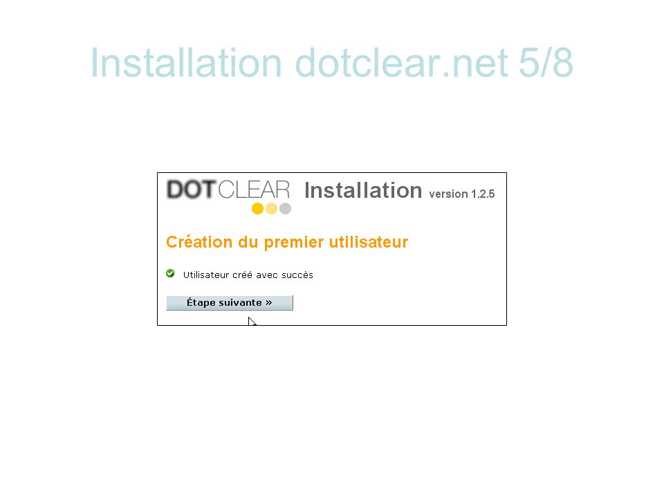 Installation dotclear.net 5/8