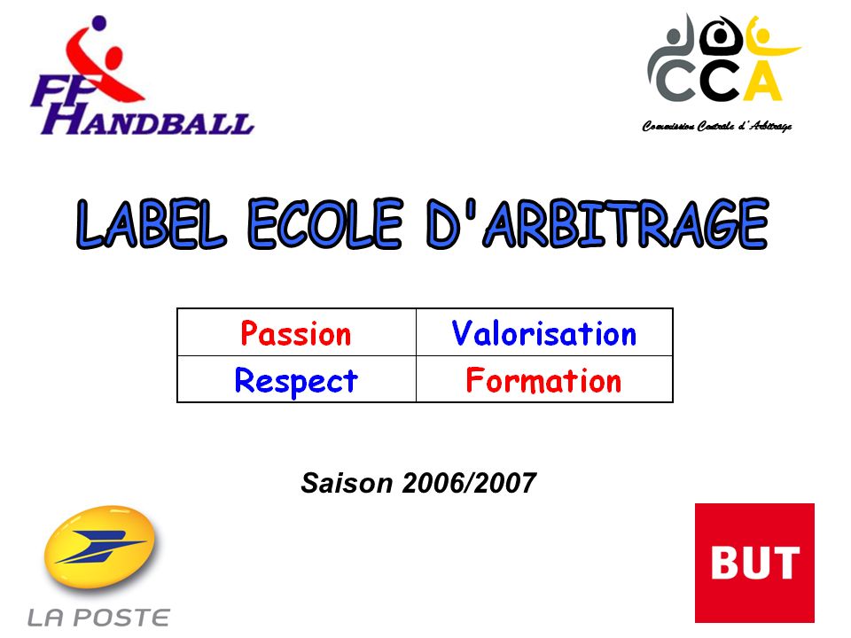 Commission Centrale dArbitrage Saison 2006/2007