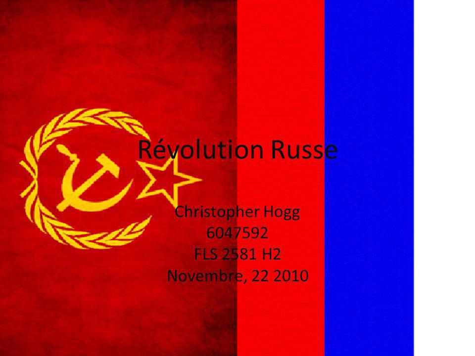 Révolution Russe Christopher Hogg FLS 2581 H2 Novembre,