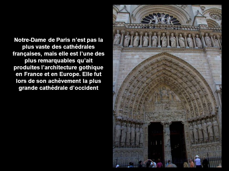 Notre-Dame de Paris, parfois simplement Notre-Dame, est la cathédrale de larchidiocèse catholique de Paris.