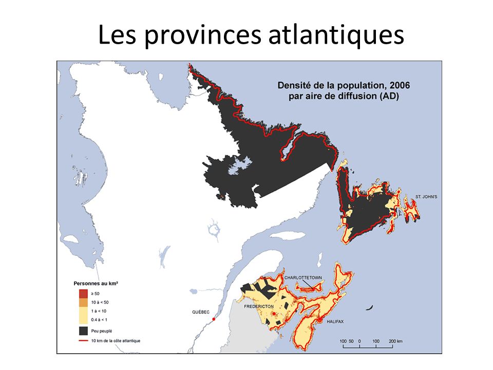 Les provinces atlantiques