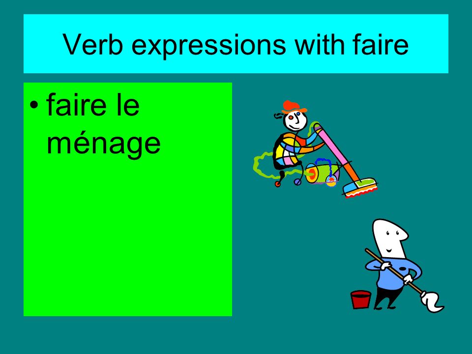 Verb expressions with faire faire de léquitation