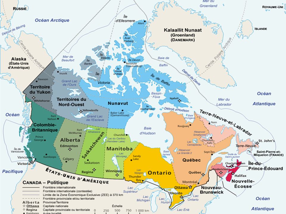 regions du canada