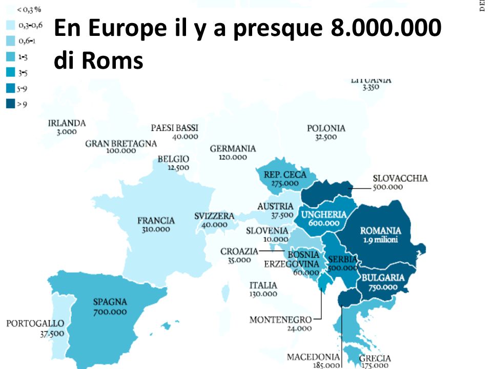En Europe il y a presque di Roms