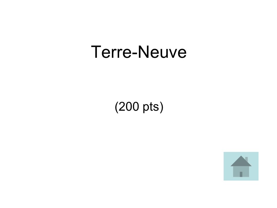 Terre-Neuve (200 pts)