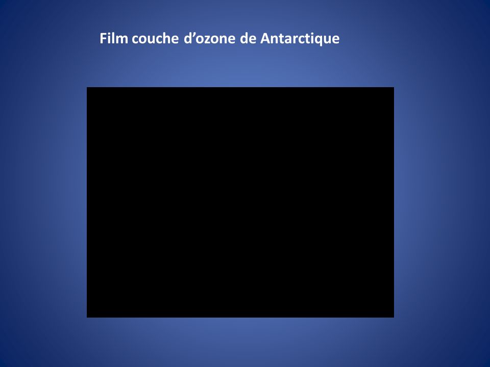 Film couche d’ozone de Antarctique