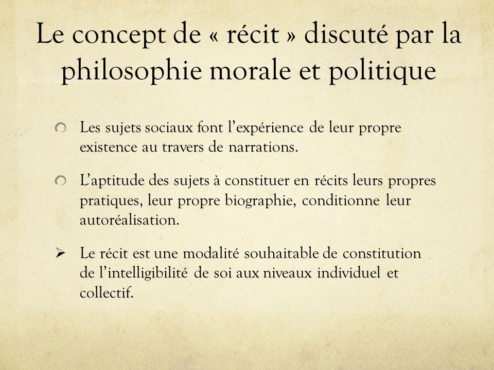 Biographies Et Recits De Soi L Exemples Des Acteurs Politiques Ppt Telecharger