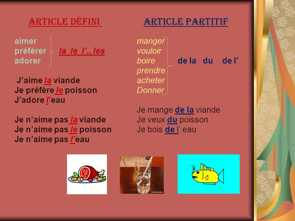 Article partitif