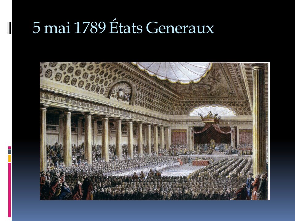 5 mai 1789 États Generaux