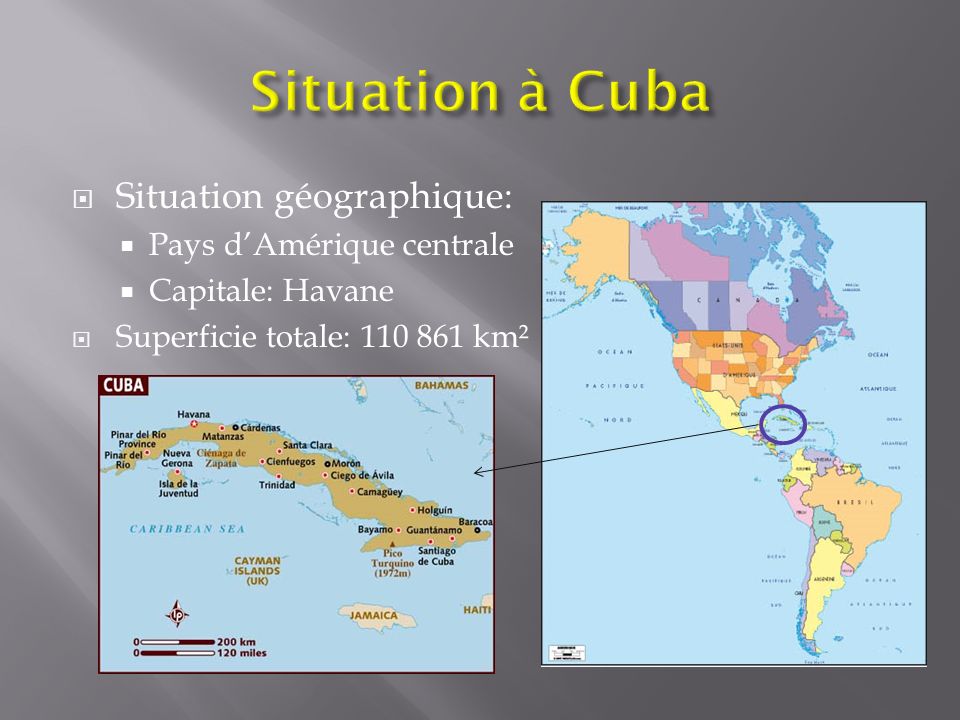 position geographique de cuba