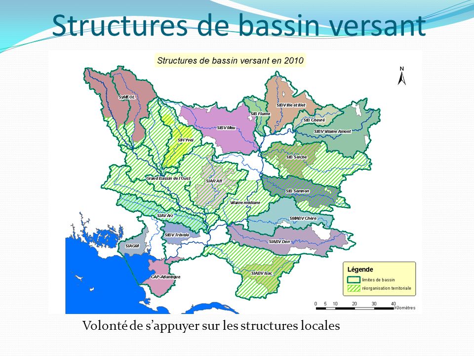 Structures de bassin versant Volonté de s’appuyer sur les structures locales