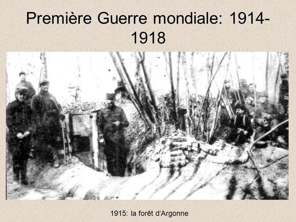 1915: la forêt d’Argonne