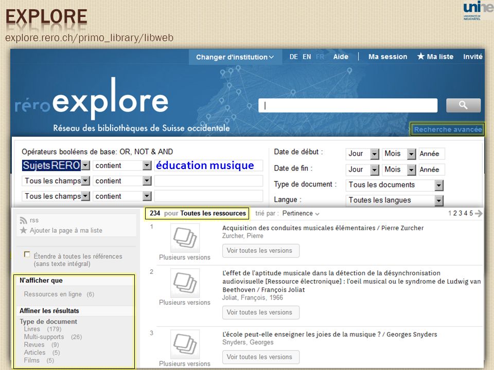 explore.rero.ch/primo_library/libweb éducation musique