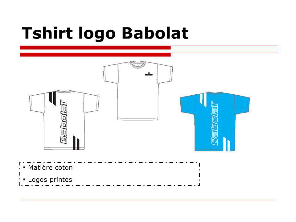 Tshirt logo Babolat Matière coton Logos printés