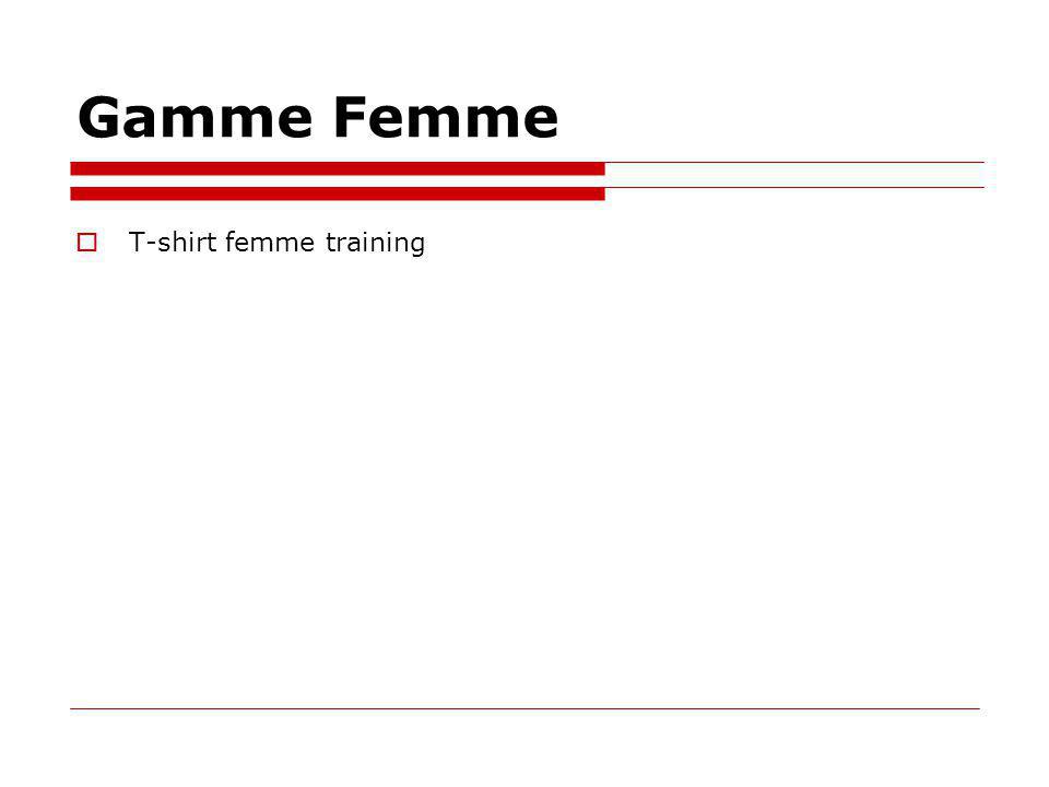 Gamme Femme T-shirt femme training