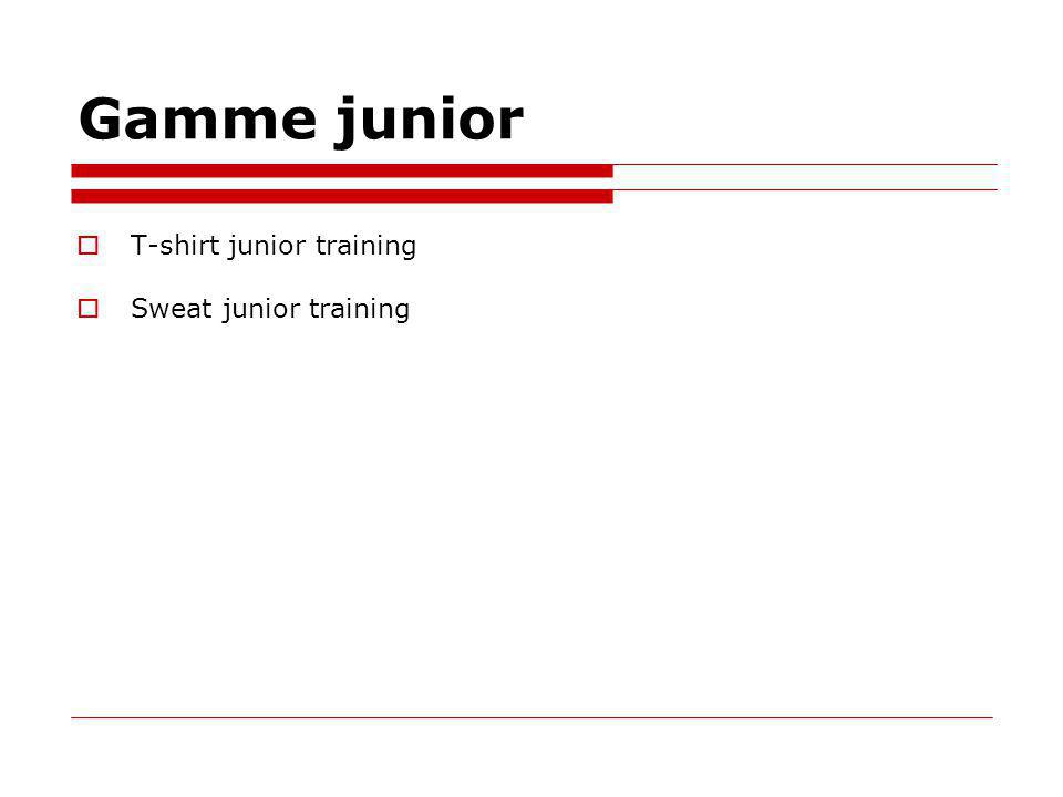 Gamme junior T-shirt junior training Sweat junior training