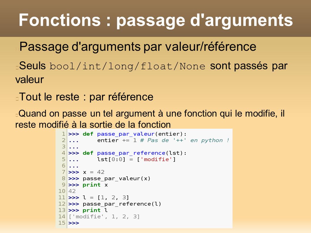 « Le Python, c'est bon ! » Quelques bases du langage Decotigny (LLR, 03 ...