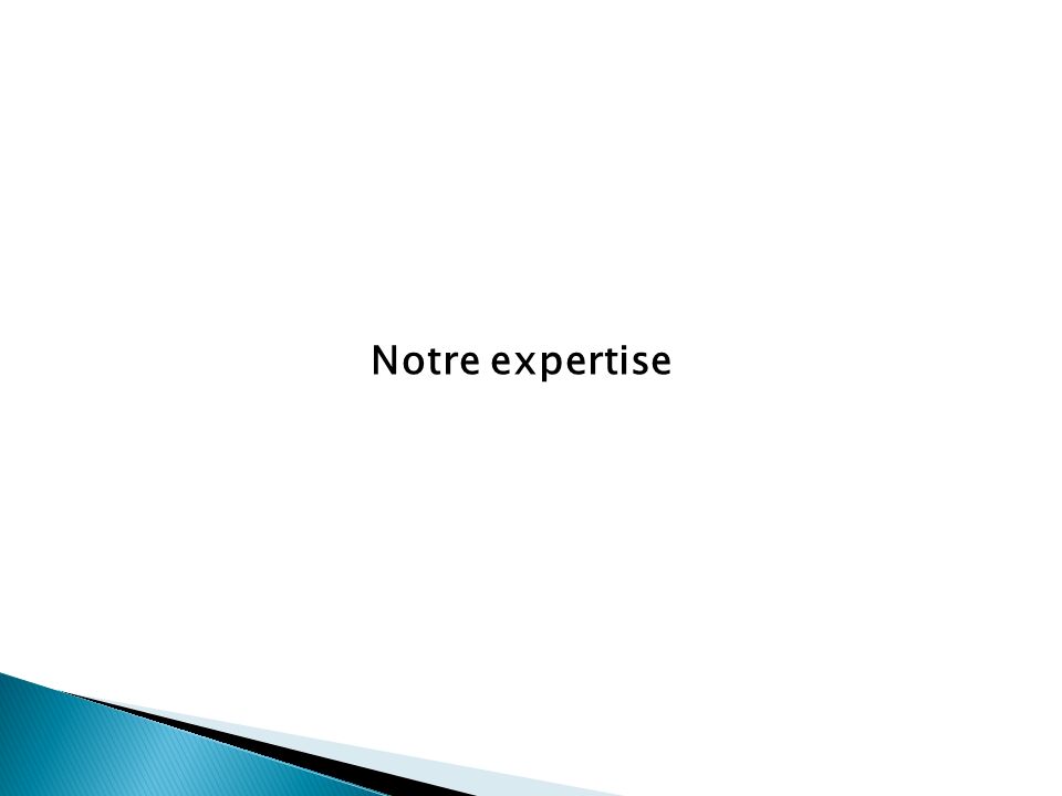 Notre expertise