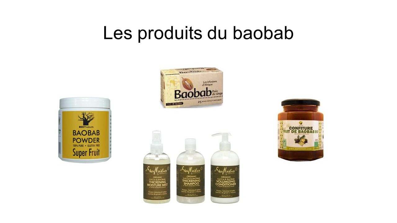 Les produits du baobab
