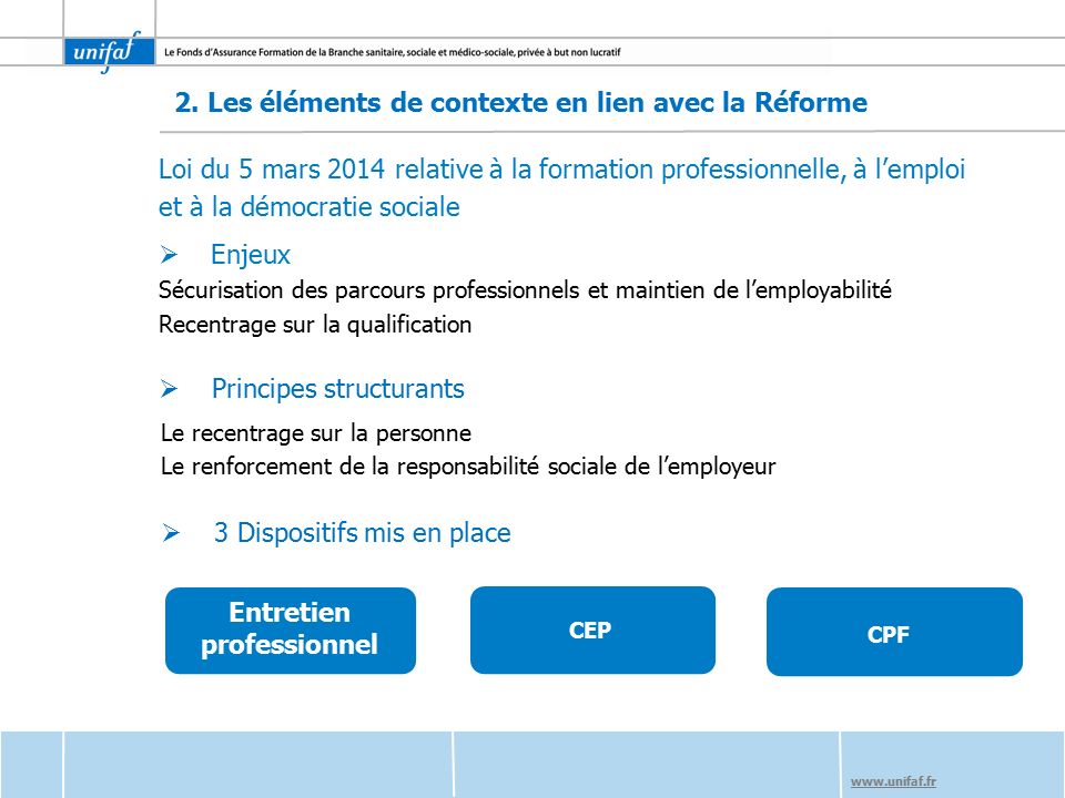 CEP Entretien professionnel CPF 2.