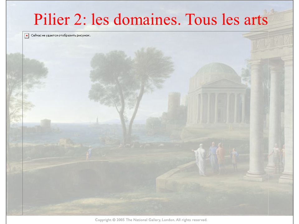 HISTOIRE DES ARTS Pilier 2: les domaines. Tous les arts