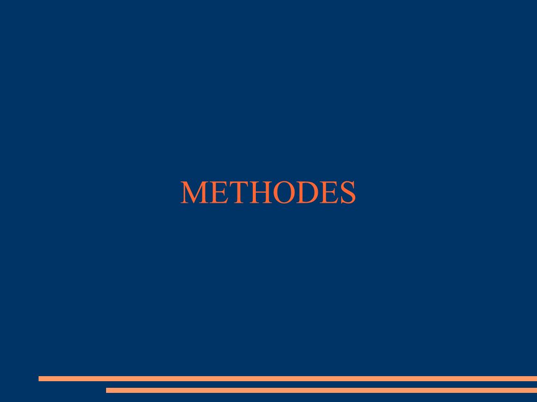 METHODES
