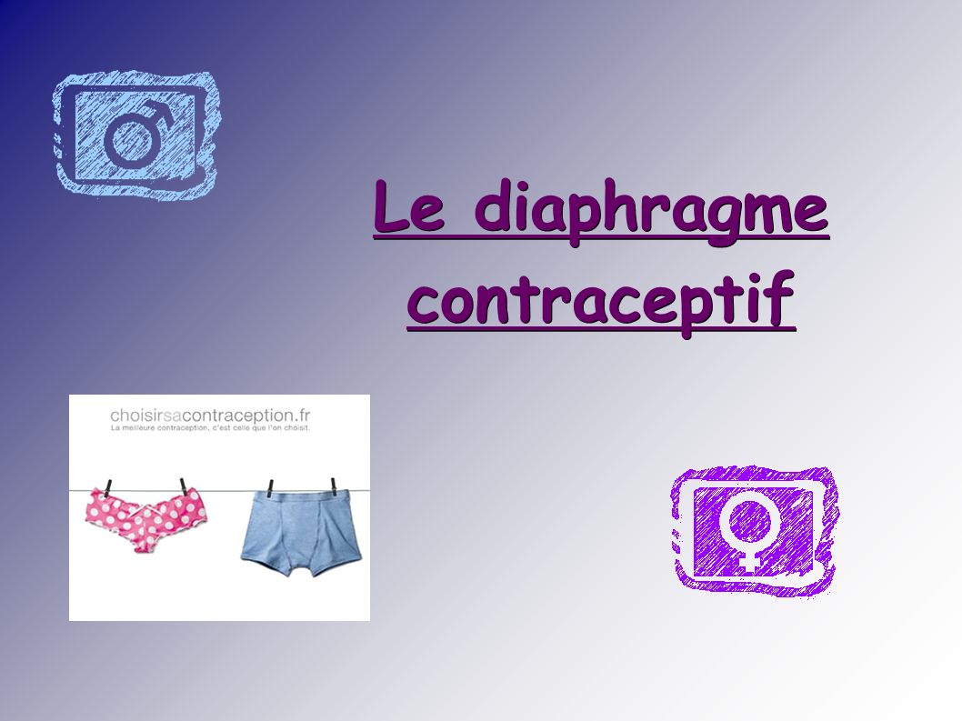 Le diaphragme contraceptif