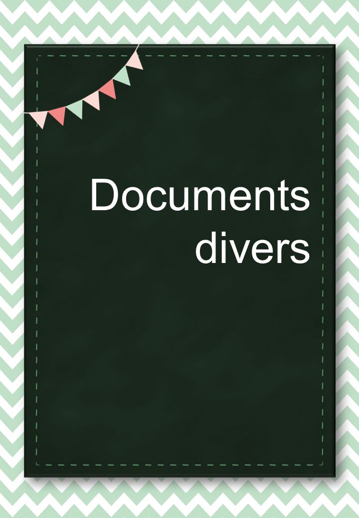 Documents divers