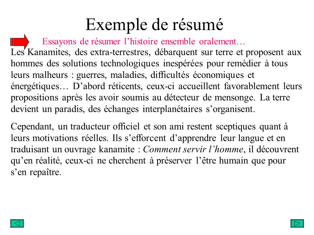 Exemple De Resume De Texte Cv Galerry
