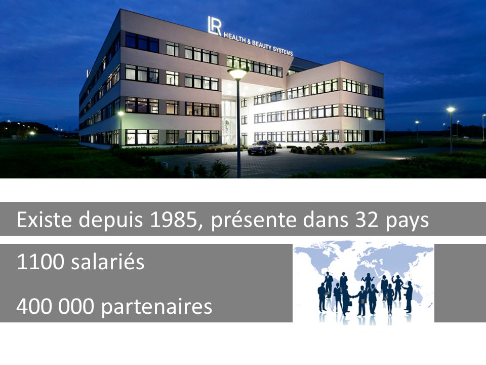 1100 salariés partenaires Existe depuis 1985, présente dans 32 pays