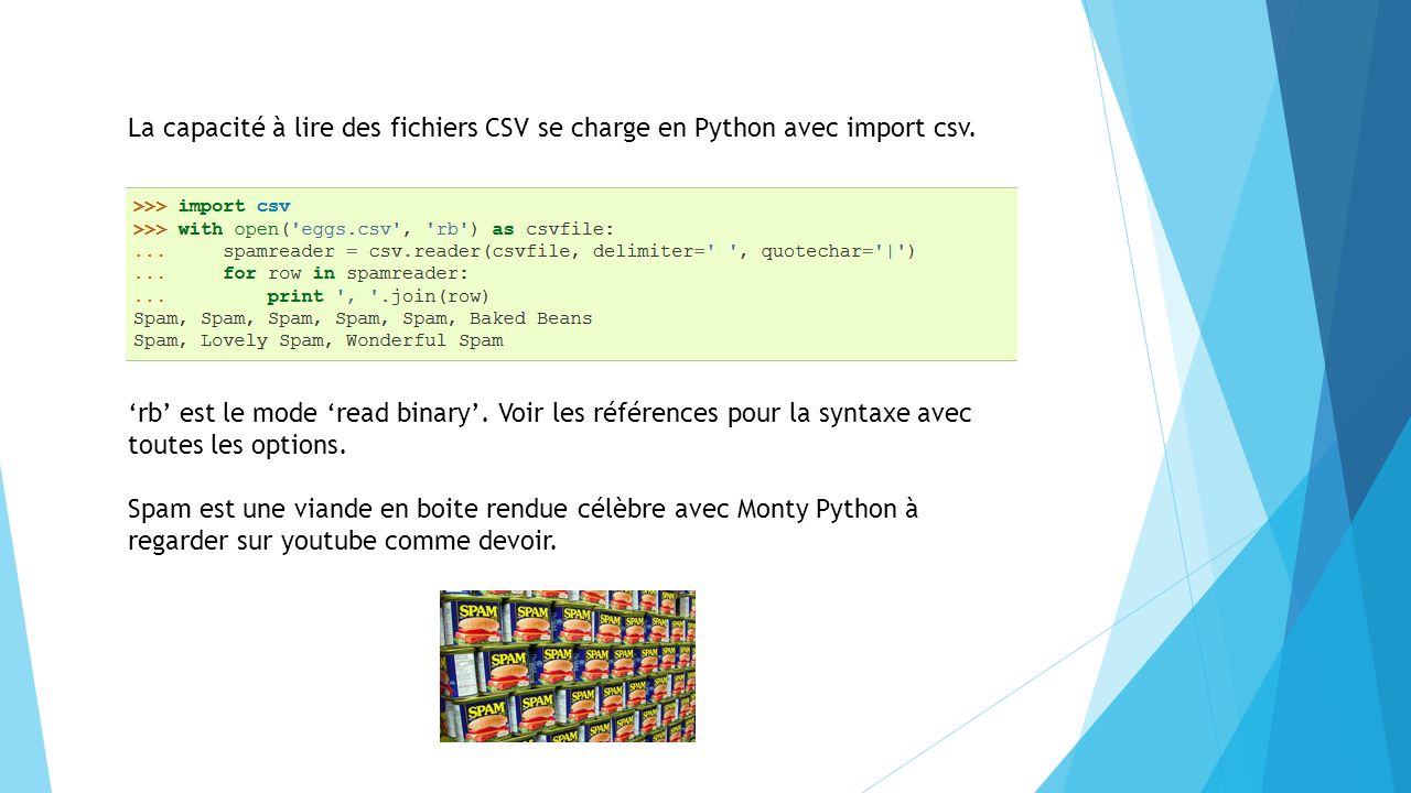 Quelques astuces en Python Automne 2016 Prof : Simon Plouffe, IUT ...