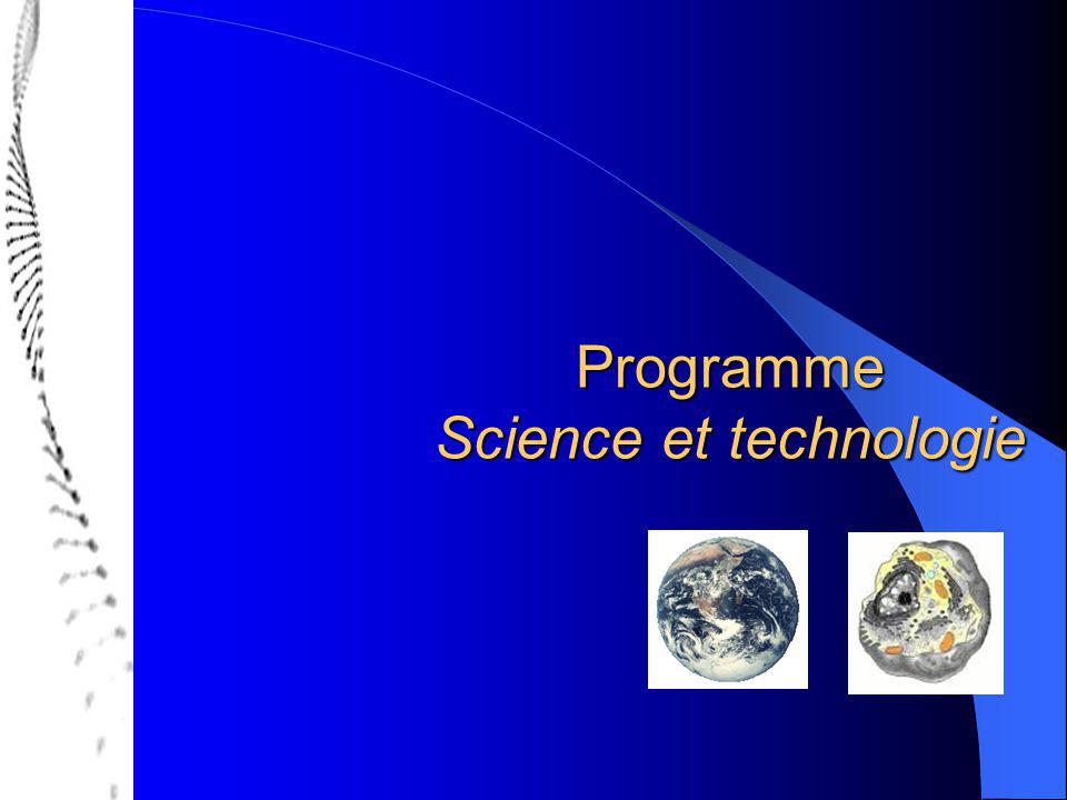 Programme Science et technologie