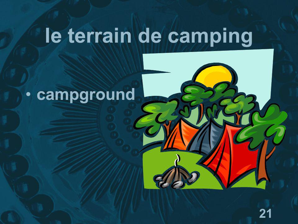 21 le terrain de camping campground