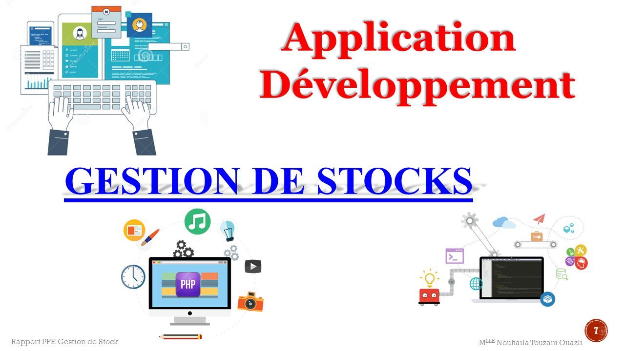 7 M LLE Nouhaila Touzani Ouazli GESTION DE STOCKS Application Développement