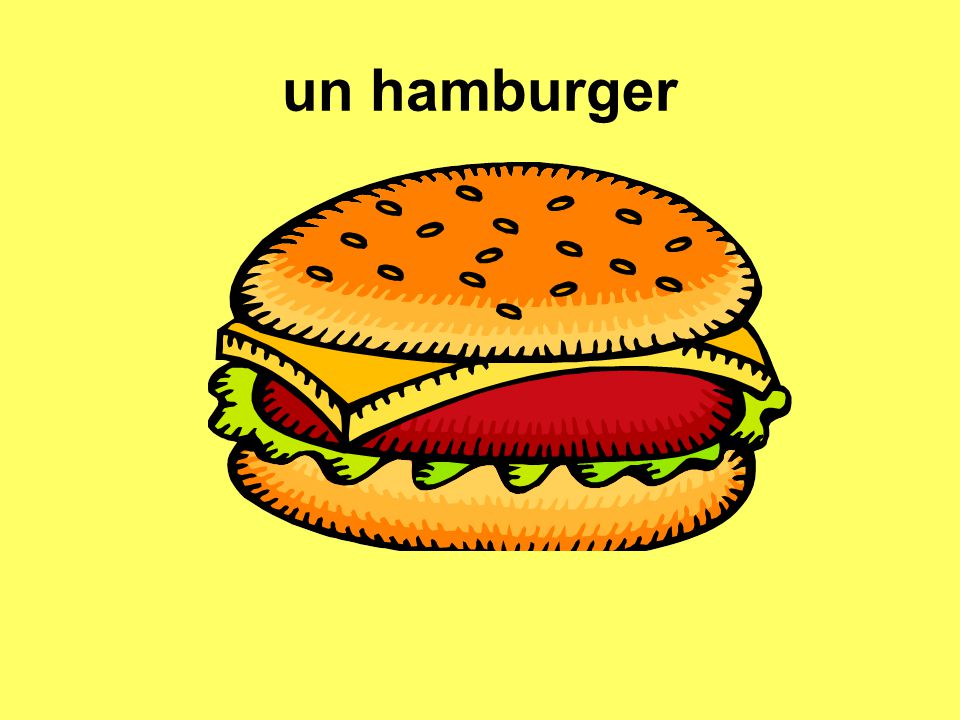 un hamburger