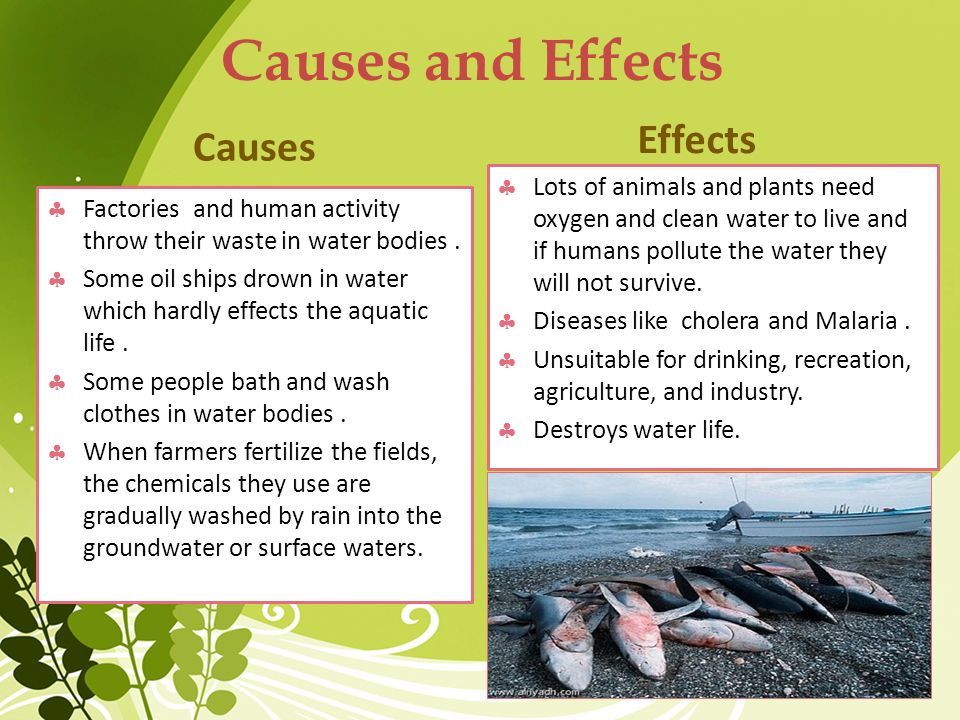 Презентация на тему water pollution на английском языке