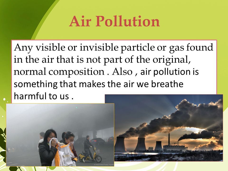 Reducing air pollution